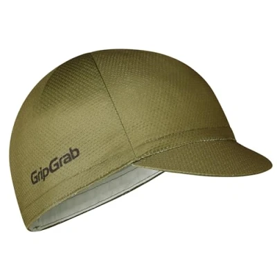 Image of GripGrab Lightweight Summer Cycling Cap UV Protection Under Helmet Visor Mesh Hat Thin Breathable SPF Bicycle Headwear Olive Green