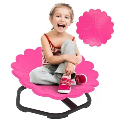 Image of Sensory Spinning Chair, Kids Swivel Pink Aiyaplay