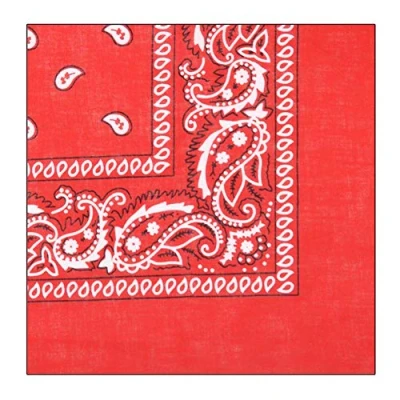 Image of Geminimall Paisley Bandana Scarf Headband Neckerchief, Multifunctional Headwear Scarf, Magic Gaiter Balaclava Face Mask UV Residence for Yoga Running Hiking Cycling Red