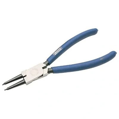 Image of Draper Straight Tip Internal Circlip Pliers, 140mm
