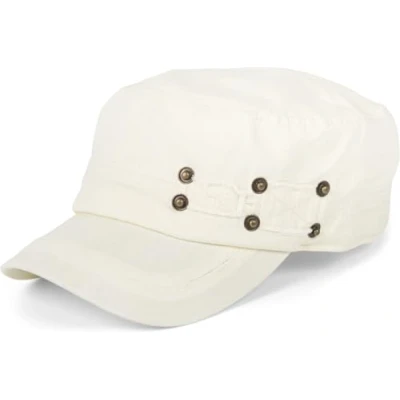 Image of styleBREAKER Military Cap in Washed, Used Look, Vintage, Adjustable 04023011, Colour:Beige