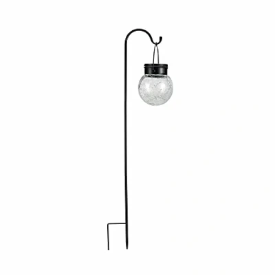 Image of Pauleen 48056 Sunshine Pearl Solar Ground Spike Glass Ball for Outdoor Balcony or Garden 0.006 W Black