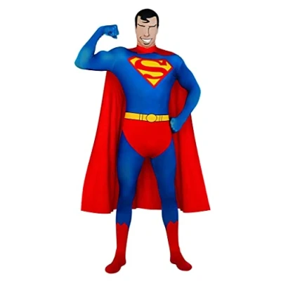 Image of Rubie&#039;s Official Superman 2nd Skin, Adult Costume Large Halloween