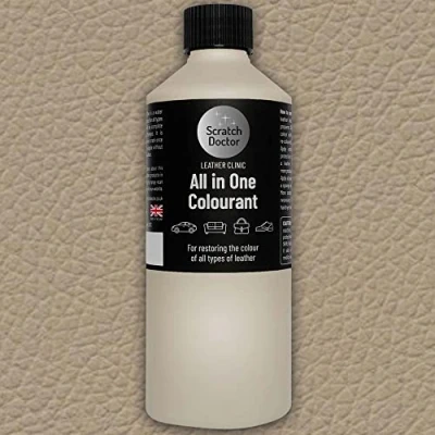 Image of Scratch Doctor All in One Leather Colourant for BMW Self Seal Dye Repair Paint Car Seats &amp; Interior (Dakota Beige)