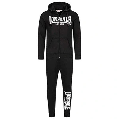 Image of Lonsdale men&#039;s tracksuit with hood, narrow fit FEENY 3XL