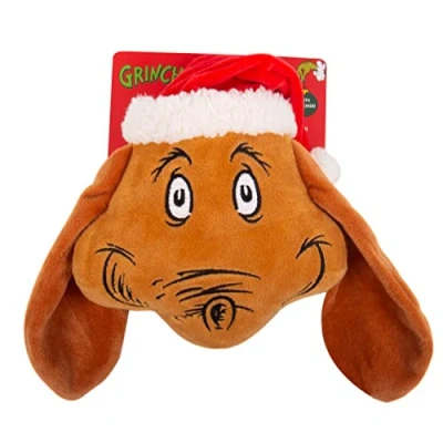 Image of Fizz Creations The Grinch Christmas Festive Chew &amp; Squeak Dog Toys. Max Toys, Officially Licensed Dr Seuss Merchandise. Fun for Dog.