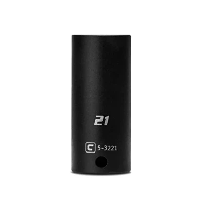 Image of Capri Tools 21 mm Deep Impact Socket, 3/8 Inch Drive, 6 Point, Metric