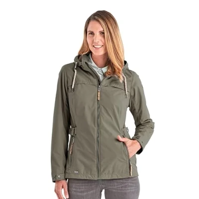 Image of G.I.G.A. DX Women&#039;s Jamil Wmn Jacket A Functional Jacket/Outdoor with Zip off Hood, womens, 36742 000, Dark Olive, 48 (EU)