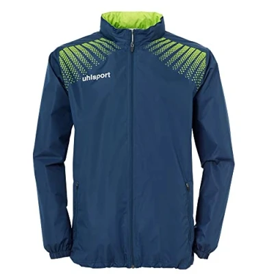 Image of Uhlsport Men Goal Rain Jacket Petrol/Flash Green, 3X Large