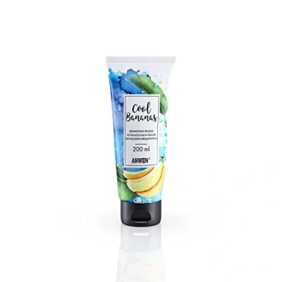 Image of Anwen COOL BANANAS Bananowa maska ochładzająca kolor do włosów brązowych 200ML