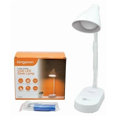 Image of Kingavon 2.4W Usb Led Desk Lamp White