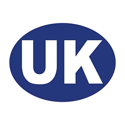 Image of UK Car Stickers Blue Oval Self Adhesive Vinyl GB Van Lorry