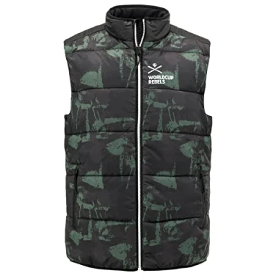 Image of HEAD Men&#039;s Race Light Vest Men WINTER BODYWARMER, Black/Rebels, XL UK