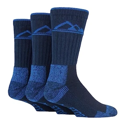 Image of 3 Pair Navy / Blue Luxury Boot Socks Men&#039;s 6 11 Mens Storm Bloc