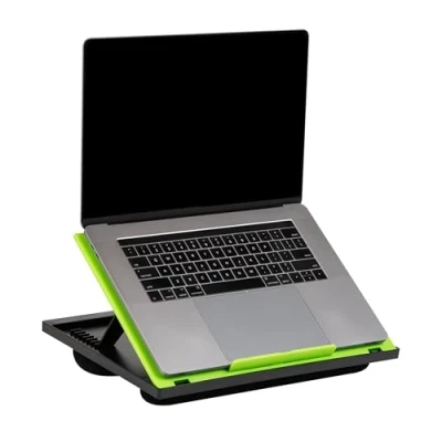 Image of Mind Reader Adjustable 8 Position Top Desk with Cushions, Monitor, Laptop Lap Holder, Green, 1 Pack