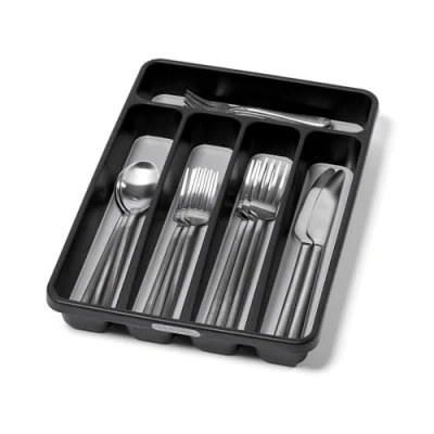 Image of madesmart Silverware Tray, Granite, Classic 5 Compartment