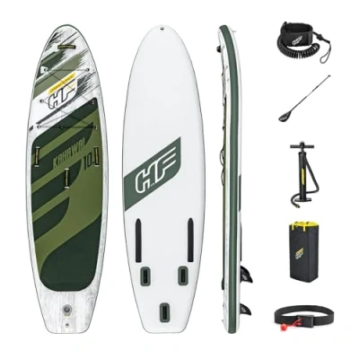 Image of Hydro Force Unisex&#039;s BW65308 21 Bestway SUP, Kahawai Set Stand Up Paddle Board with Hand Pump and Travel Bag, 10 ft 2, Multi Coloured, 3.10m x 86cm 15cm