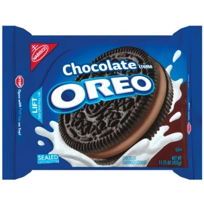 Image of Oreo Chocolate Creme Cookie, 15.25 Ounce Packages (Pack of 4)
