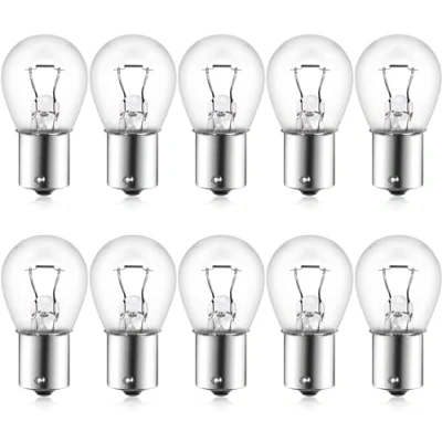 Image of Branded Long Lasting Replacement Bulbs for Cars, Vans, Vehicles PACK OF 10 (382 12V 21W BA15S Stop &amp; Tail Bulbs)