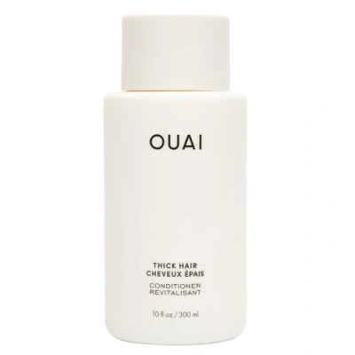 Image of OUAI Thick Hair Conditioner Moisturizing for Dry, Frizzy Keratin, Marshmallow Root, Shea Butter and Avocado Oil Paraben, Phthalate Sulfate Free Care 300ml