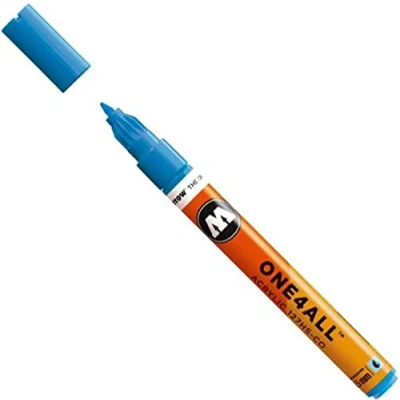 Image of Molotow ONE4ALL Acrylic Marker 2mm Shock Blue 1 Piece (127.205) Paint 1.5mm Middle