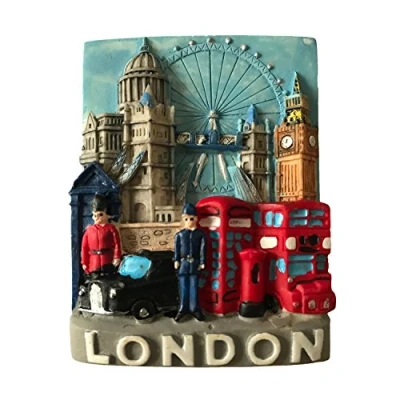 Image of 3D Refrigerator Magnet,London Tourist Souvenirs,Polyresin Fridge Magnet,Home and Kitchen Decoration