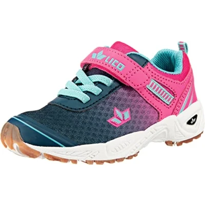 Image of Lico Unisex Barney VS Multisport Indoor Shoes, Blue (Marine/Pink/Türkis Marine/Pink/Türkis), 7 UK
