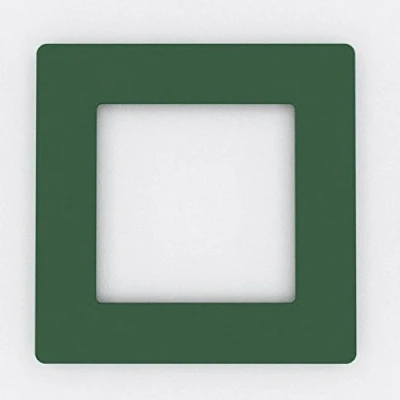 Image of Focus Plastics SINGLE LIGHT SWITCH SOCKET COLOURED ACRYLIC SURROUND FINGER PLATE HUGE COLOUR CHOICE (Green)