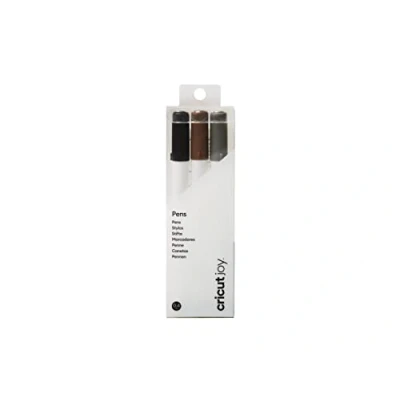 Image of Cricut 2008068 Joy Fine Point Pens 0.4, Black/Brown/Grey (3 ct)
