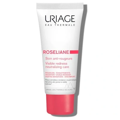Image of Uriage Roséliane Anti Redness Face Cream 40ml Soothes, Hydrates, Reduces of Sensitive Skin Prone to Rosacea With Shea Butter &amp; Ginseng Rich Cream, Long lasting Comfort Non comedogenic