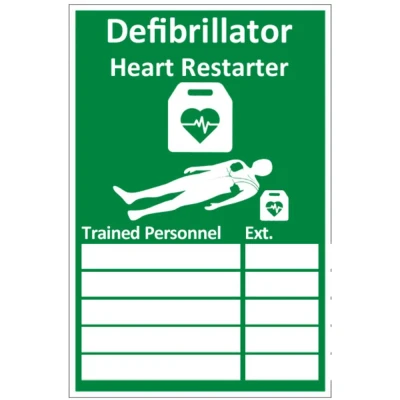 Image of Aed Trained Personnel Sign