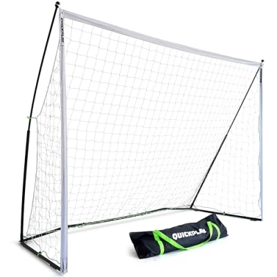 Image of QUICKPLAY Kickster Elite Football Goal 3x2M Ultra Portable Indoor &amp; Outdoor Goals with Weighted Base [Single Goal]
