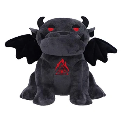 Image of Nemesis Now Fluffy Fiends Gargoyle Cuddly Plush Toy 20cm, Black