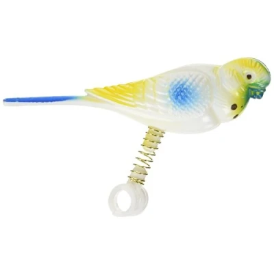 Image of Boredom Breaker Budgie On Spring (Pack of 6)