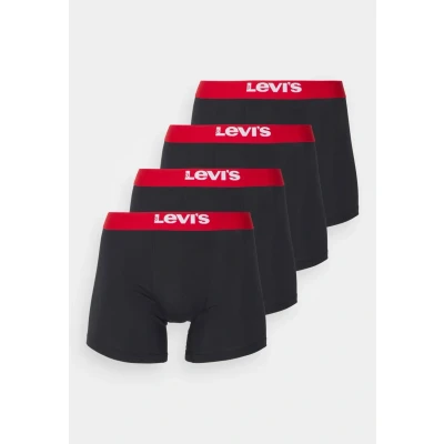 Image of Levi&#039;s MEN Solid Basic Boxer Brief 4 PACK Pants, Men&#039;s, Size: Medium, Black/red