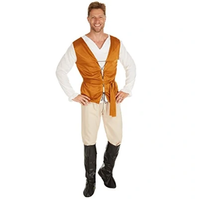 Image of dressforfun Men’s costume Medieval Peasant Great colour coordination in warm tones This can also be used to dress as a servant, barkeep or highwayman (L)