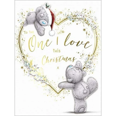 Image of Me To You Bear One I Love This Christmas Large Card