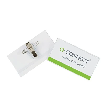 Image of Q Connect Combination Badge 54x90mm (Pack of 50)