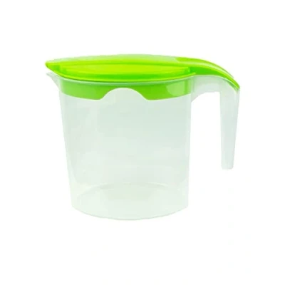 Image of Quality Green Plastic 1 Litre Multi Purpose Jug with Lid
