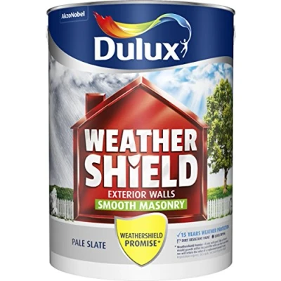 Image of Dulux Weathershield Smooth Masonry Paint Pale Slate 5L