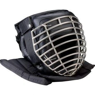 Image of Playwell Full Contact Sparring Leather Escrima Head Guard (Large)