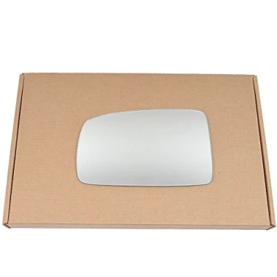 Image of Less4spares Wing Mirror Glass Left Compatible with Fiat Panda 2003 2009 STICK ON Passenger Near Side Convex