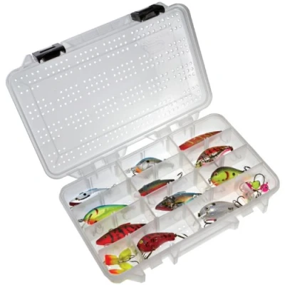 Image of PLANO Hydro Flo StowAway,Salt Water fishing Tackle box, Plastic Storage Organizer Box with Removable Dividers, Tray for Crankbaits, Softbaits, hooks and other equipment