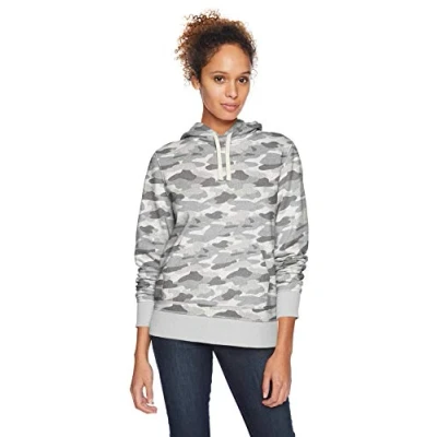 Image of Amazon Essentials Women&#039;s Fleece Pullover Hoodie (Available in Plus Size), Grey Camo, XXL
