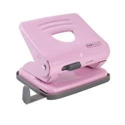 Image of Rapesco 1358 2 Hole Metal Punch, 25 Sheet Capacity, Candy Pink