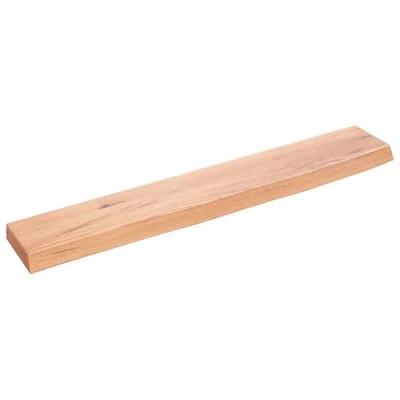 Image of vidaXL Wall Shelf Light Brown 60x10x2 cm Treated Solid Wood Oak