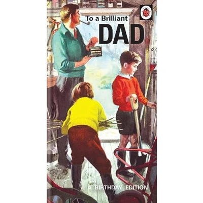 Image of To a Brilliant Dad Ladybird card,Multi,9 x 5
