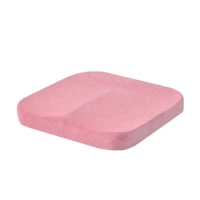 Image of XFYESL Chair seat Cushion Tailbone Sciatica Back Pain Relief Comfort Office Car Orthopedic Memory Foam Coccyx pads(Pink velvet)