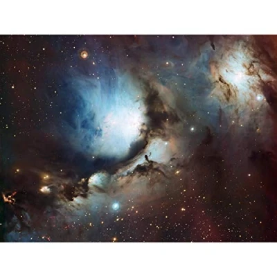 Image of Wee Blue Coo Space Telescope Stars Orion Nebula Messier Hubble Canvas Print