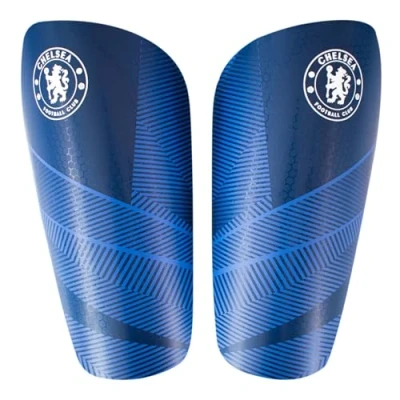 Image of Hy Pro Officially Licensed Chelsea F.C. Shin Pad, Youth Guard, Breathable, Lightweight, Durable, Protective Gear, Merchandise, Great Football Gift Idea